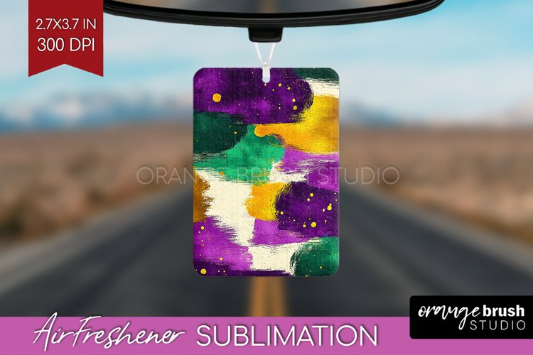 Mardi Gras Air Freshener PNG - Carnival PNG Sublimation
