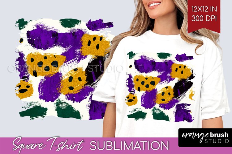 Mardi Gras Square Tshirt Background - Carnival PNG
