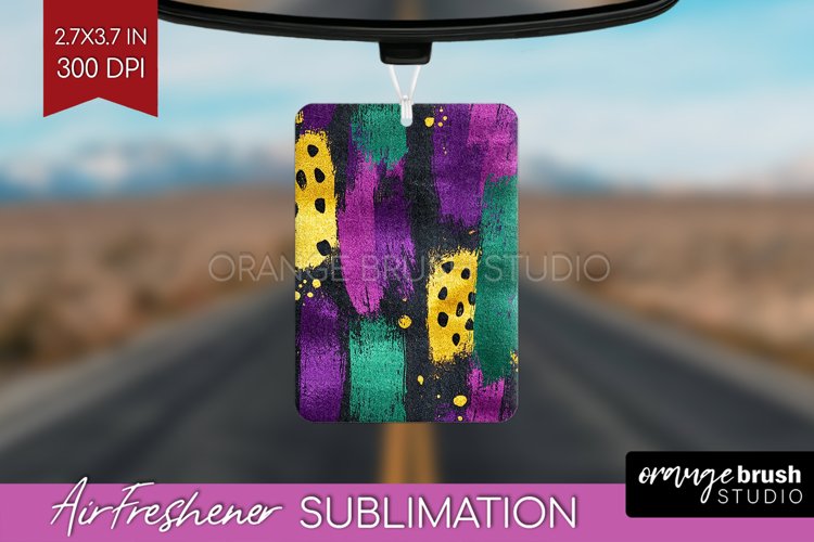 Mardi Gras Air Freshener PNG - Carnival PNG Sublimation