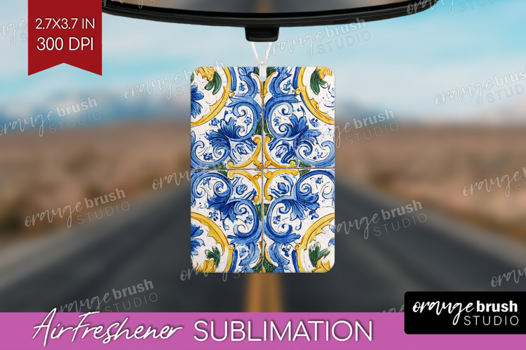 Mediterranean Air Freshener PNG - Italian Tile PNG