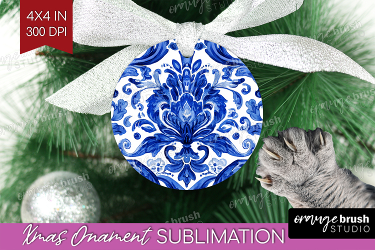 Mediterranean Ornament PNG - Italian Tile PNG Sublimation