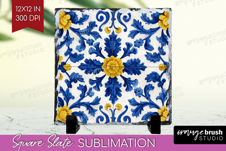 Mediterranean Slate PNG - Italian Tile Square Slate example image 1