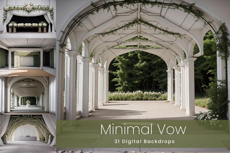31 Minimal Vow Digital Backdrops