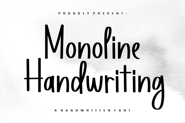 Monoline Handwriting