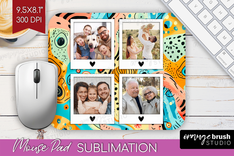 Brush Stroke Photo Mouse Pad PNG - Abstract Texture Picture