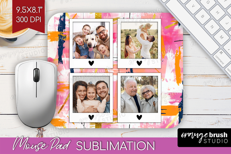 Brush Stroke Photo Mouse Pad PNG - Abstract Texture Picture