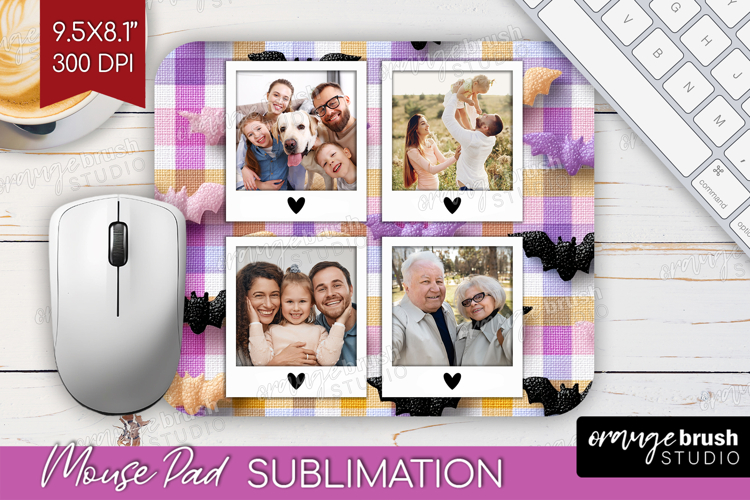 Halloween Photo Mouse Pad PNG - Spooky Picture Frame Mouse