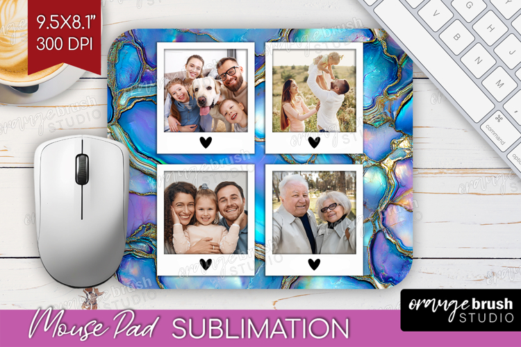 Pearl Photo Mouse Pad PNG - Pearl Texture Picture Frame Pad
