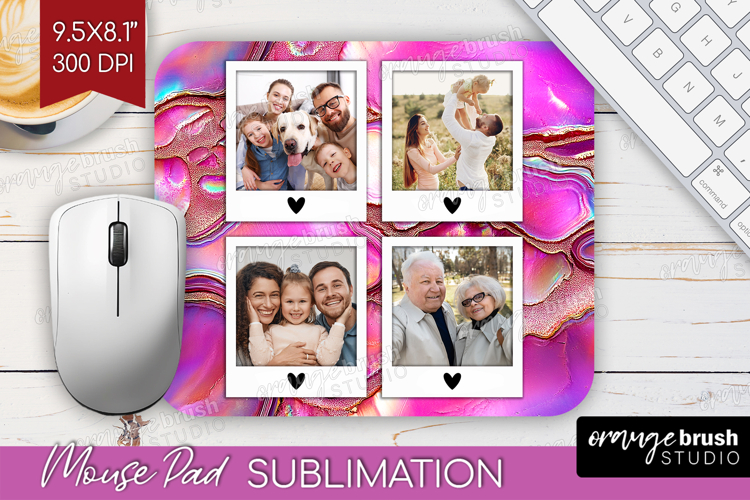 Pearl Photo Mouse Pad PNG - Pearl Texture Picture Frame Pad