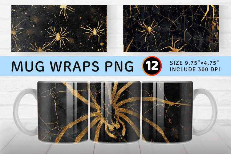 Black Spider Clipart Image 24