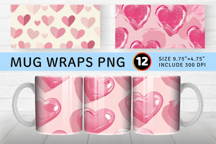 Pink Hearts Clipart Image 6
