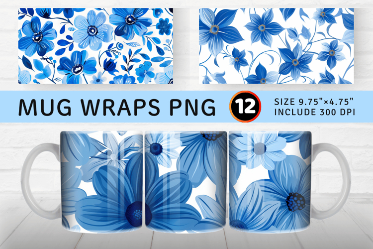 Blue Flowers Clipart Image 22