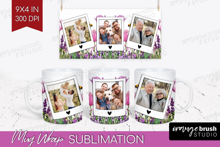 Wildflowers Photo Mug Wrap PNG - Summer Flowers Picture Mug