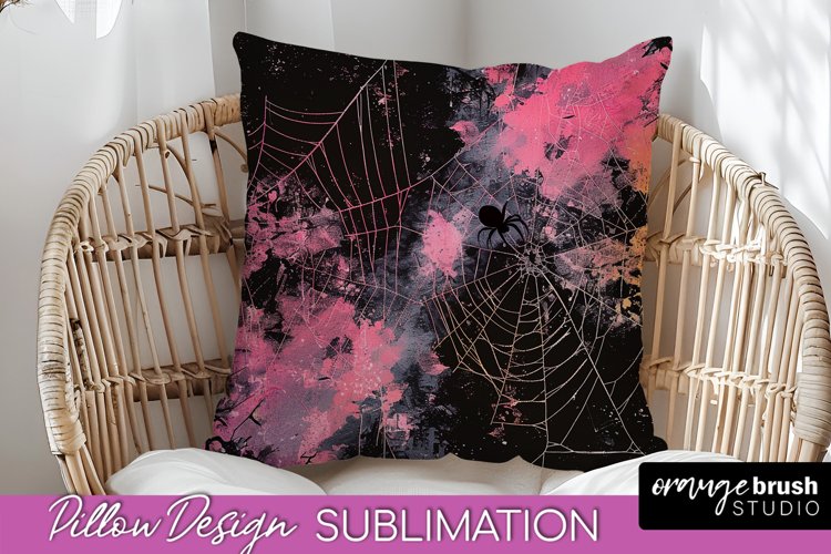 Neon Halloween Pillow Sublimation - Spooky Pillow Cover