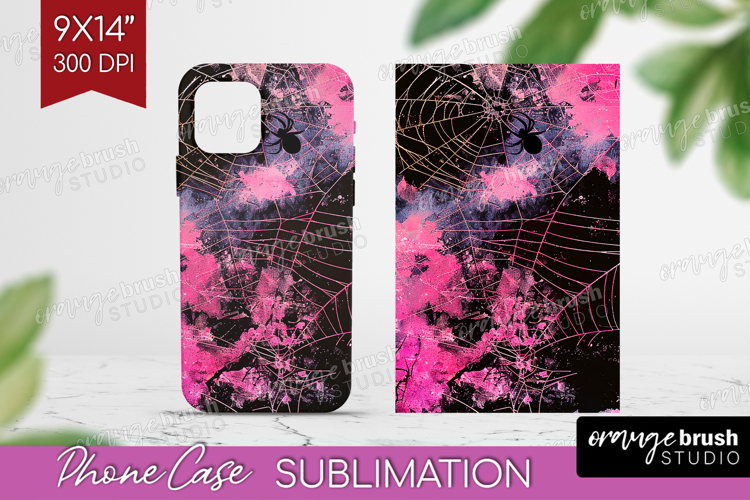 Neon Halloween Phone Case PNG - Spooky Case PNG Sublimation