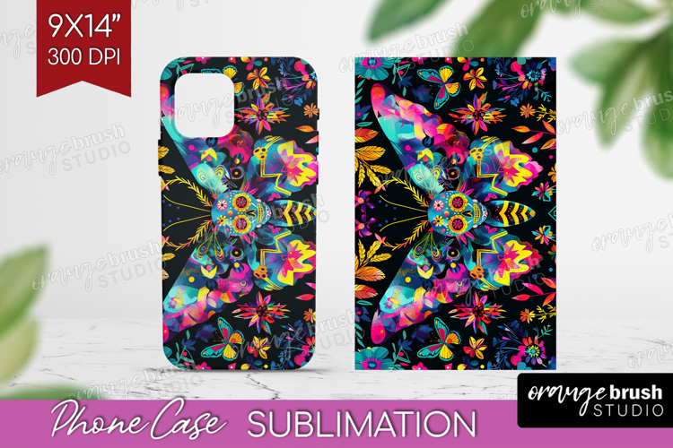 Neon Halloween Phone Case PNG - Spooky Case PNG Sublimation