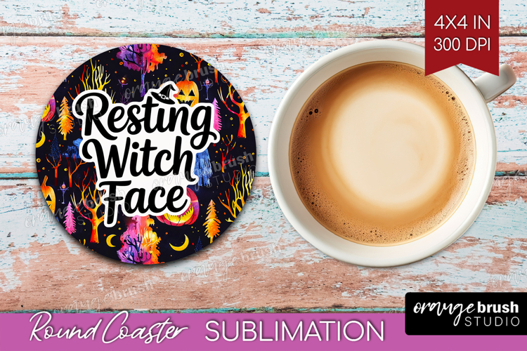 Sarcastic Quote Round Coaster - Halloween Coaster PNG
