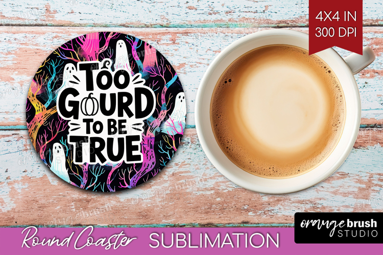 Sarcastic Quote Round Coaster - Halloween Coaster PNG
