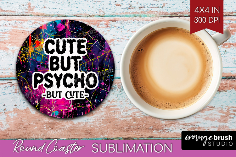 Sarcastic Quote Round Coaster - Halloween Coaster PNG