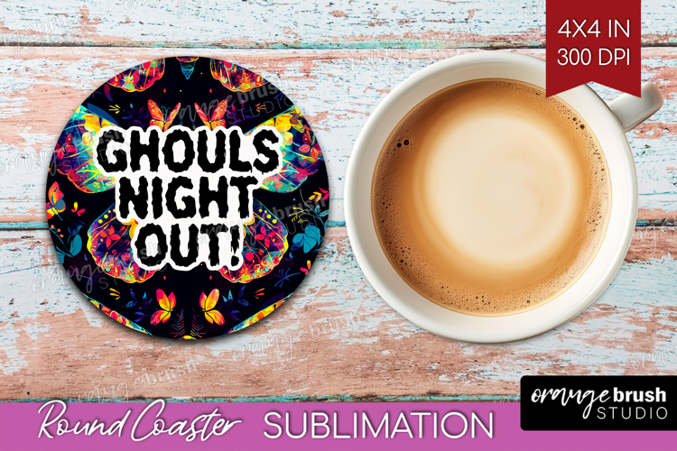Sarcastic Quote Round Coaster - Halloween Coaster PNG