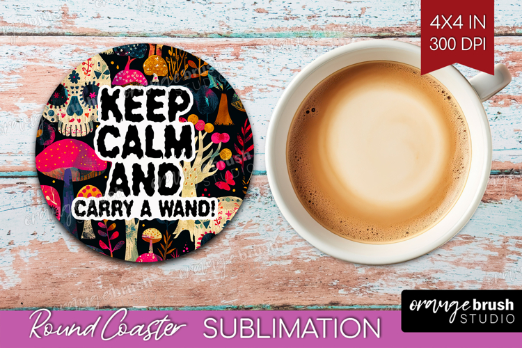Sarcastic Quote Round Coaster - Halloween Coaster PNG