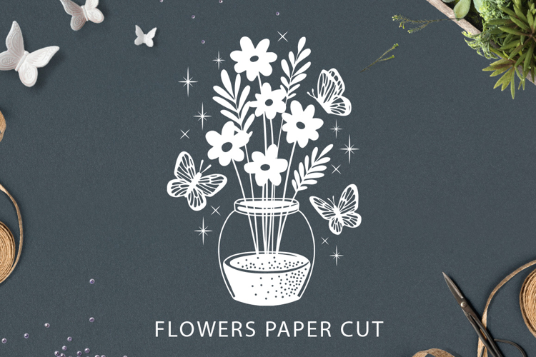 Paper Flowers Svg Image 20