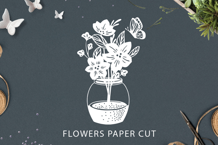 Paper Flowers Svg Image 19