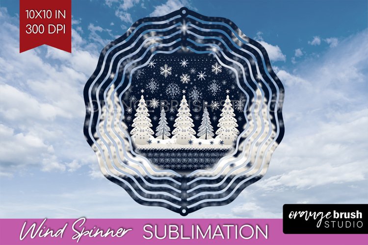 Nordic Christmas Wind Spinner Sublimation PNG