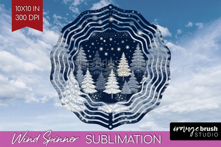 Nordic Christmas Wind Spinner Sublimation PNG