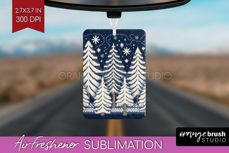 Nordic Christmas Air Freshener PNG - Winter Car Freshener