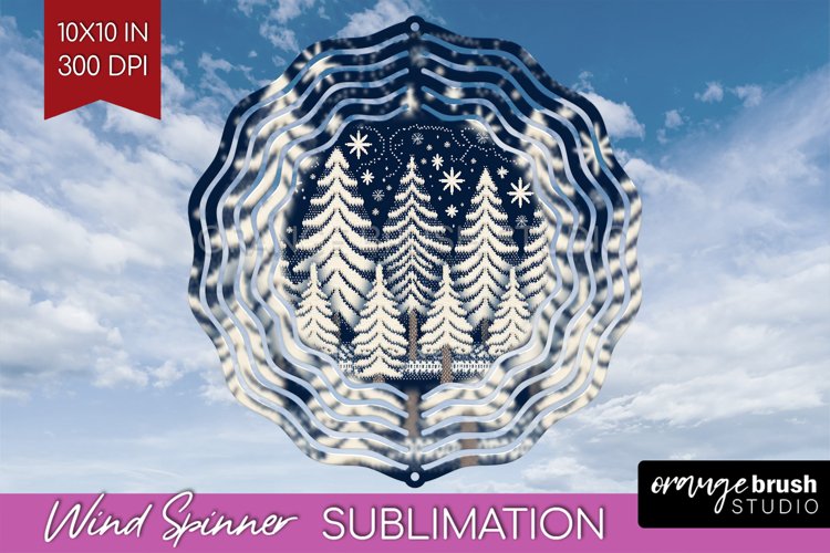 Nordic Christmas Wind Spinner Sublimation PNG example image 1