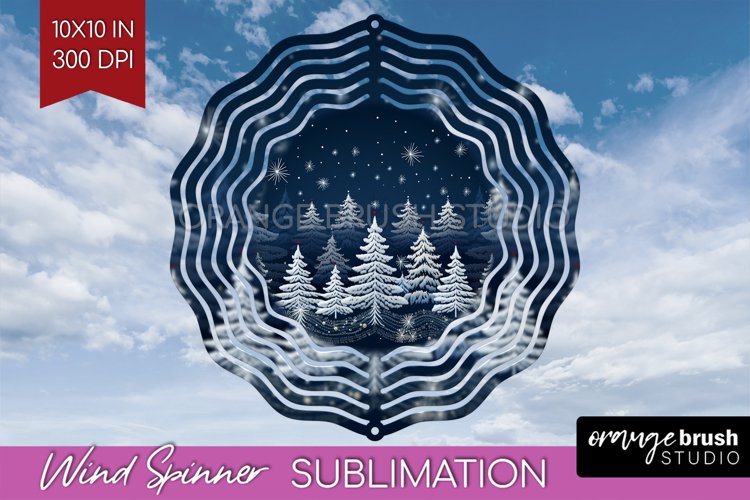 Nordic Christmas Wind Spinner Sublimation PNG