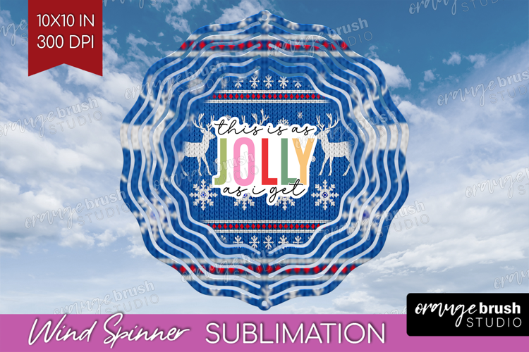 Funny Christmas Quote Wind Spinner Sublimation PNG - Knitted