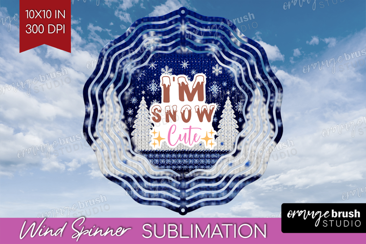 Funny Christmas Quote Wind Spinner Sublimation PNG - Knitted
