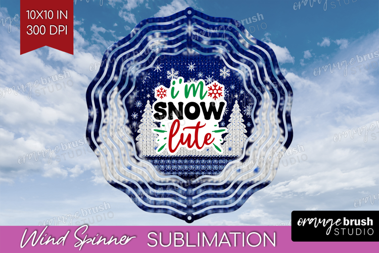 Funny Christmas Quote Wind Spinner Sublimation PNG - Knitted