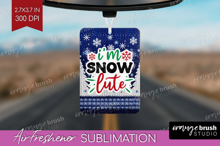 Funny Christmas Quote Air Freshener PNG - Knitted Xmas PNG