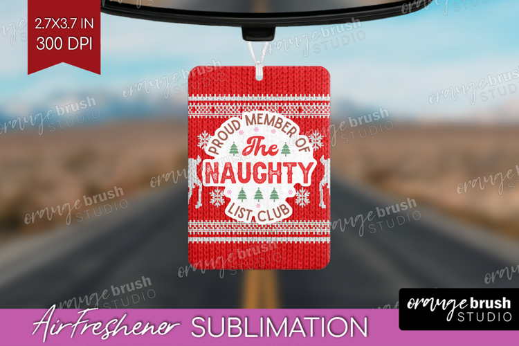 Funny Christmas Quote Air Freshener PNG - Knitted Xmas PNG