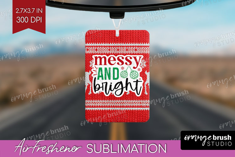 Funny Christmas Quote Air Freshener PNG - Knitted Xmas PNG
