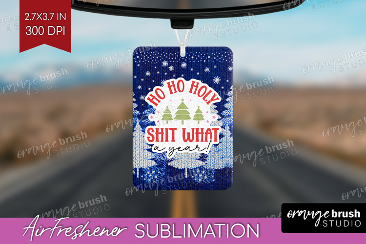 Funny Christmas Quote Air Freshener PNG - Knitted Xmas PNG