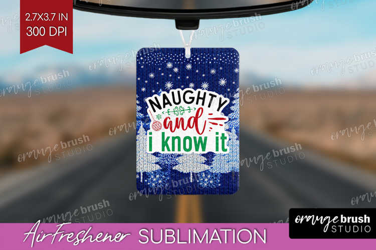 Funny Christmas Quote Air Freshener PNG - Knitted Xmas PNG