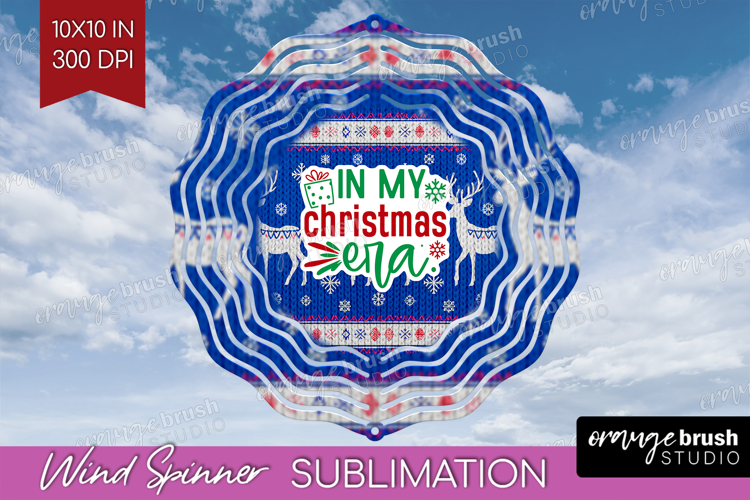 Funny Christmas Quote Wind Spinner Sublimation PNG - Knitted