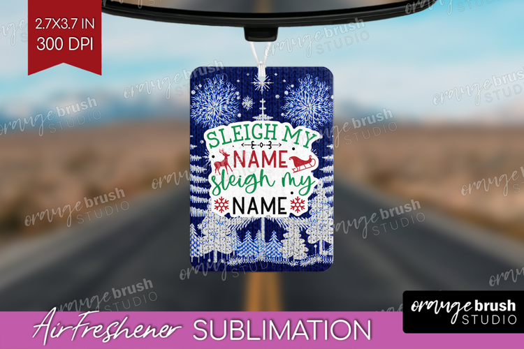 Funny Christmas Quote Air Freshener PNG - Knitted Xmas PNG
