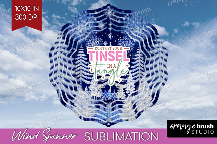 Funny Christmas Quote Wind Spinner Sublimation PNG - Knitted