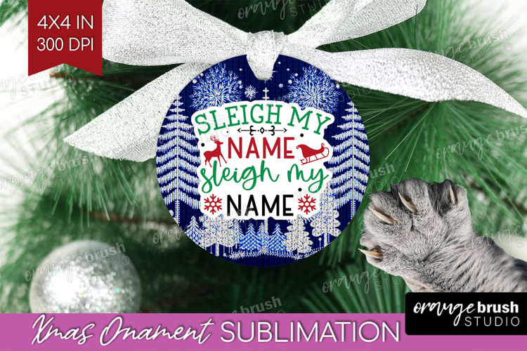 Funny Christmas Quote Ornament PNG - Knitted Xmas PNG