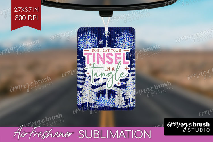 Funny Christmas Quote Air Freshener PNG - Knitted Xmas PNG