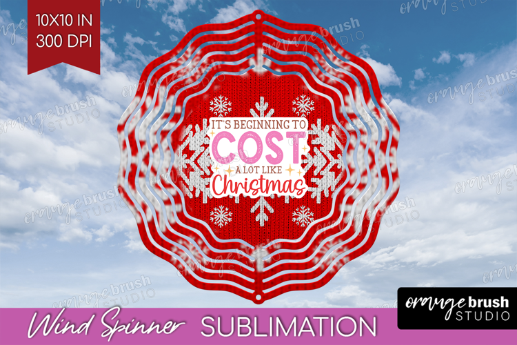 Funny Christmas Quote Wind Spinner Sublimation PNG - Knitted