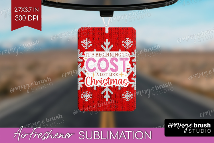 Funny Christmas Quote Air Freshener PNG - Knitted Xmas PNG