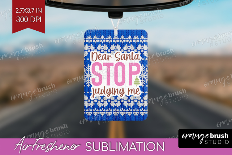 Funny Christmas Quote Air Freshener PNG - Knitted Xmas PNG