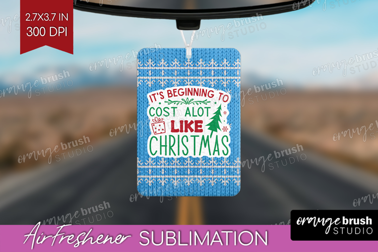 Funny Christmas Quote Air Freshener PNG - Knitted Xmas PNG
