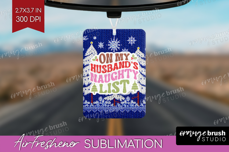 Funny Christmas Quote Air Freshener PNG - Knitted Xmas PNG